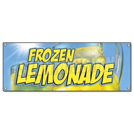 Signmission FROZEN LEMONADE BANNER SIGN slushie smoothie lemonade sugar sweet carnival B-Frozen Lemonade